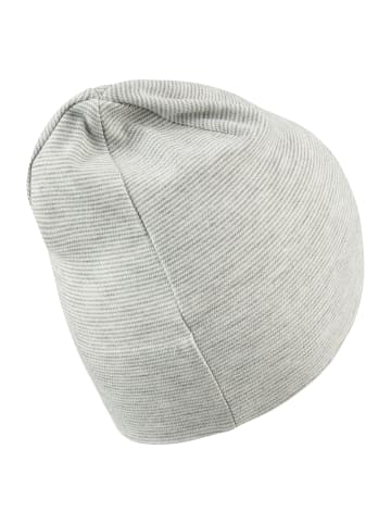 Sterntaler Beanie feine Streifen in rauchgrau