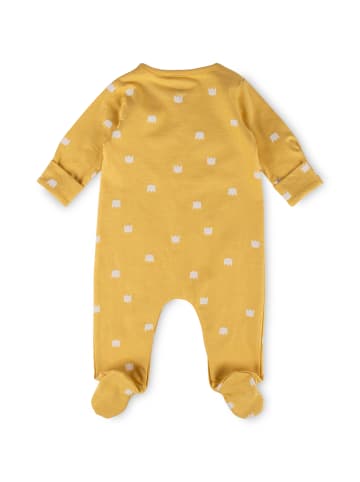 Sigikid Overall mit Füßchen und Klappbündchen an den Ärmeln Classic Baby in gelb