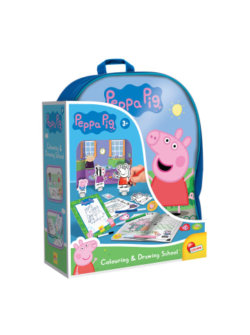 LISCIANI Peppa Wutz Mal- und Zeichenschule mit Rucksack in mehrfarbig