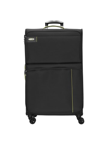 D&N Travel Line 6704 - 4-Rollen-Trolley L 75 cm erw. in schwarz