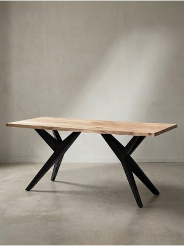 KADIMA DESIGN Esszimmertisch 200x100x76 cm Massivholz Metall Esstisch