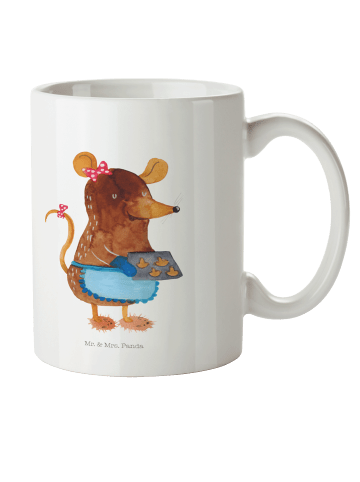 Mr. & Mrs. Panda Kaffeetasse Maus Kekse ohne Spruch in Weiß