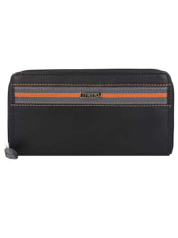 mano Don Leonardo Geldbörse RFID Leder 18 cm schwarz
