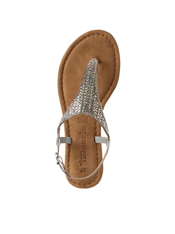Tamaris Zehenstegsandalen in Silber