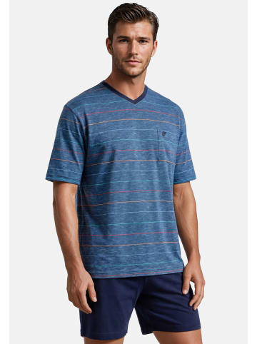hajo Schlafanzug Premium Cotton in Marine
