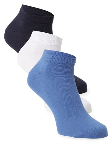 Nils Sundström Sneakersocken in indigo weiß - 0003