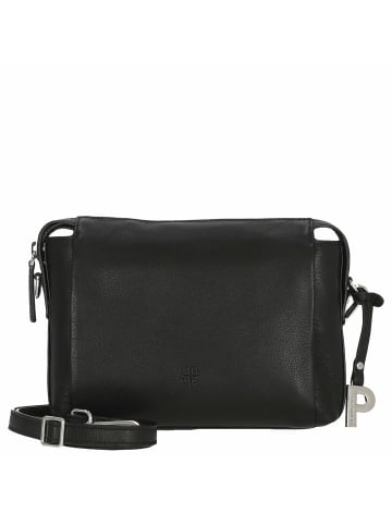 PICARD Bali - Schultertasche 22 cm Rindleder in schwarz