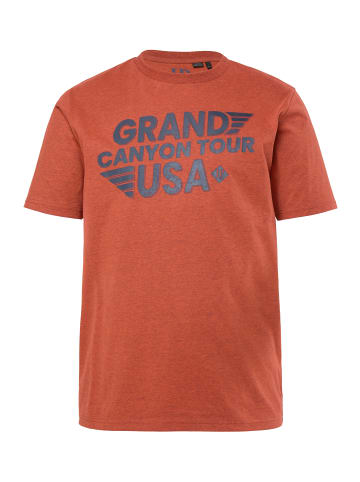 JP1880 Kurzarm T-Shirt in ziegelbraun