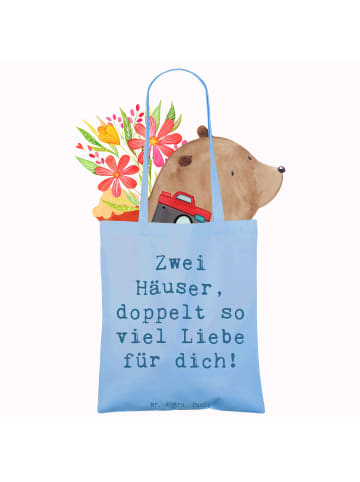 Mr. & Mrs. Panda Schultasche Spruch Trennung von den Eltern mit ... in Sky Blue