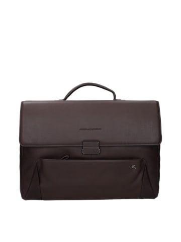 Piquadro Braun Leder Business und Laptop Tasche