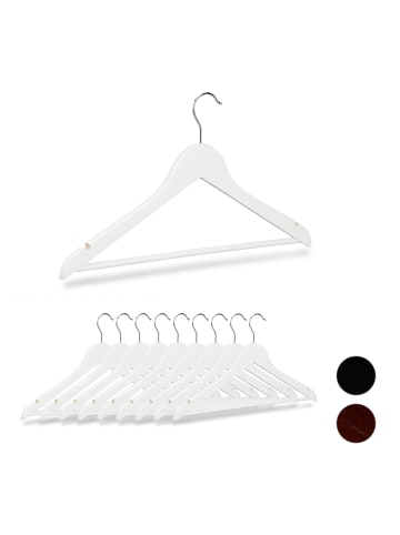 relaxdays 70x Kleiderbügel in Weiß