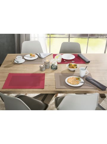 Erwin Müller Tischset 4er-Pack Lissabon in cappuccino