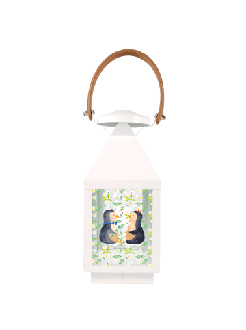 Mr. & Mrs. Panda Laterne Pinguin Pärchen ohne Spruch in Transparent