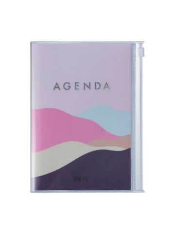 Marks Europe Kalender - MARK'S 2025/26 Taschenkalender, B6 Mountain, Pink