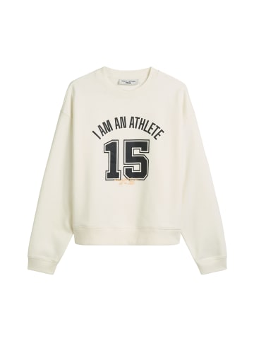 Marc O'Polo DENIM Sweatshirt im College-Stil relaxed in Silky White