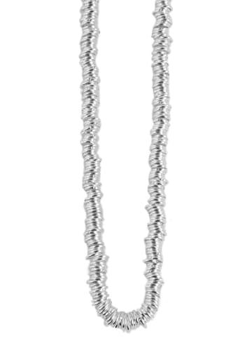 Adeliás Damen Halskette aus Edelstahl 48 cm in silber