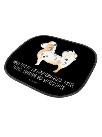 Mr. & Mrs. Panda Sonnenschutz Hund Australien Shepherd mit Spruch in Schwarz