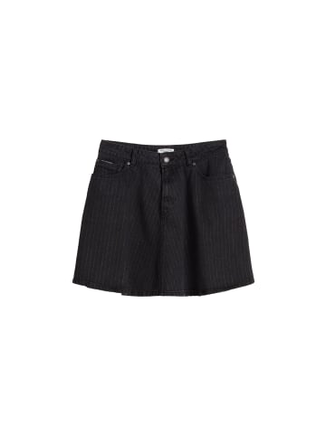 Marc O'Polo DENIM Nadelstreifen-Jeans-Minirock flared in Dark Grey
