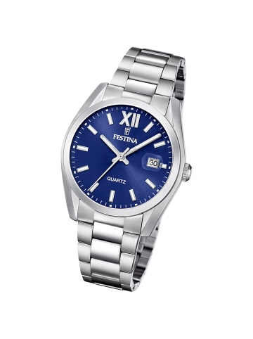 Festina Analog-Armbanduhr Festina Klassik silber groß (ca. 40mm)