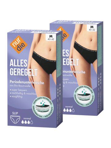 Nur Die Periodenunterwäsche Alles Geregelt Slip normal in Schwarz