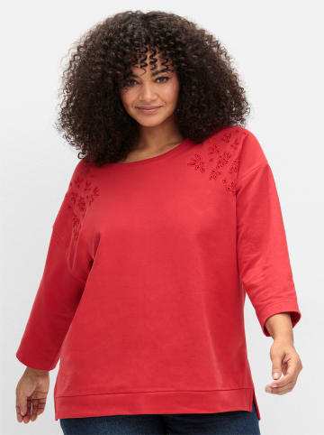 sheego Sweatshirt in erdbeere