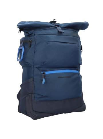 Piquadro Corner Rucksack 46 cm Laptopfach in night blue