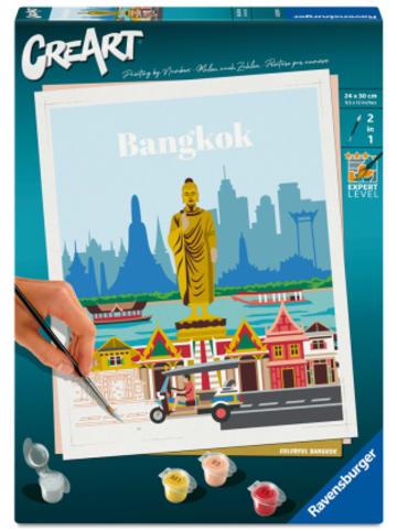 Ravensburger Verlag GmbH Spiel - CreArt, Malen nach Zahlen Citys - Farbenfrohes Bangkok
