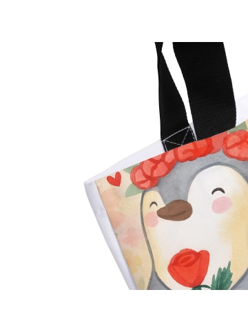 Mr. & Mrs. Panda Stoffbeutel Jungfrau Astrologie Design mit Spruch in Weiß