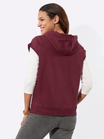 WITT WEIDEN Kapuzen-Shirt in bordeaux