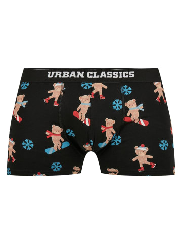 Urban Classics Urban Classics Herren Organic X-Mas Boxer Shorts 3-Pack in teddy aop+jasper+navy