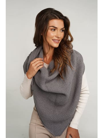 Faera Weicher Schal mit Fransen - Accessoire für kalte Tage in Anthrazit