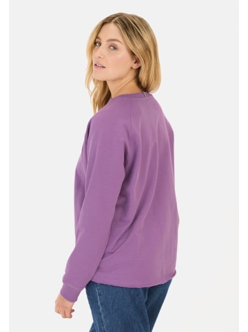 Camel Active Langarmshirt aus reiner Baumwolle in Violett