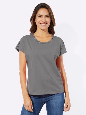 Sieh an! Kurzarmshirt in anthrazit