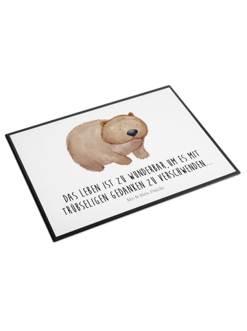 Mr. & Mrs. Panda tischschutzmatte Wombat mit Spruch in Weiß