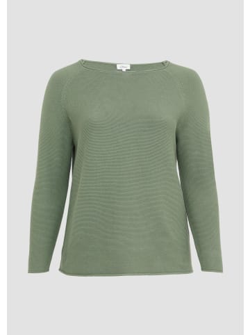 s.Oliver Strickpullover in 7369_helles olivgrün