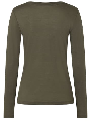 super.natural Merino Longsleeve in grün