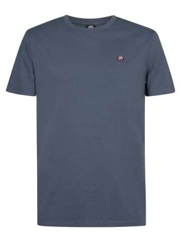 Petrol Industries T-Shirt mit Logo Windward in Blau