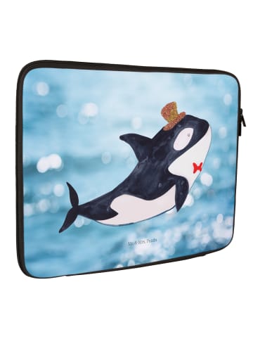 Mr. & Mrs. Panda Notebook Tasche Orca Zylinder ohne Spruch in Oceanblue