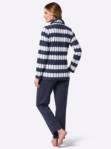 WITT WEIDEN Hausanzug in marine-ecru-bedruckt