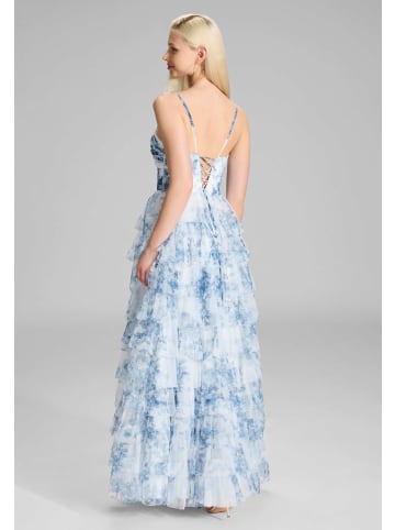 HEY KYLA Kleid in blau weiß - 0001