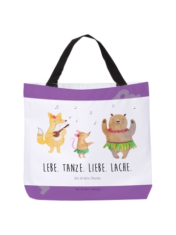 Mr. & Mrs. Panda Tote Bag Waldtiere Aloha mit Spruch in Weiß