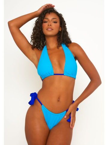 Moda Minx Bikini Top Sweet Like Candy Triangel Top in Blau