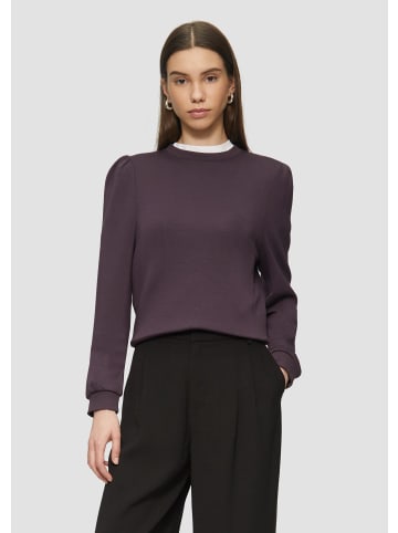 QS Sweatshirt langarm in Lila