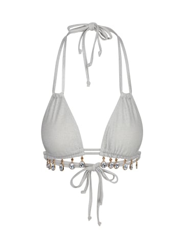 Moda Minx Bikini Top Lumiere Droplet Triangle in Weiß