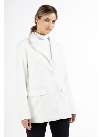 DreiMaster Damen Langer Blazer in Wollweiss