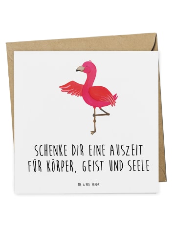 Mr. & Mrs. Panda Geschenkgutschein Wellness Auszeit mit Spruch in Weiß