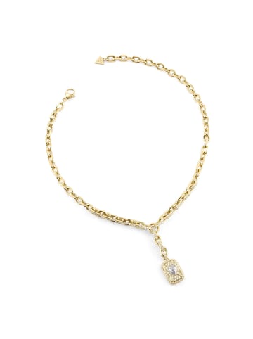 Guess Damen-Halskette Love Tag Goldfarben