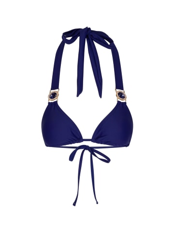 Moda Minx Bikini Top Amour Triangle in blau-schwarz