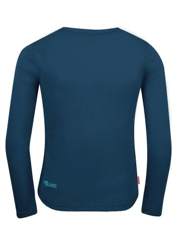 Trollkids Longsleeve "Pointillism" in Mitternachtsblau/Dunkleminze