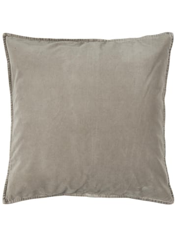 IB Laursen Kissenbezug Velour quadratisch in ash grey